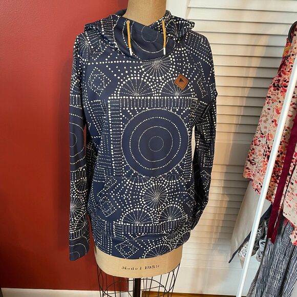 BURTON | heron pullover hoodie bandota navy blue colorway M - Picture 5 of 13